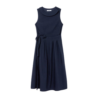 Lace-up vest dress