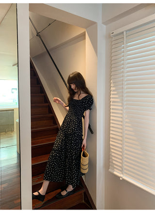 Puff sleeve floral dress