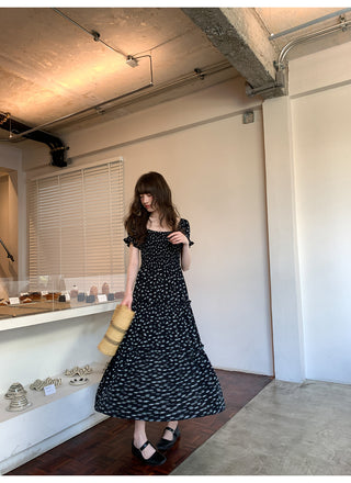 Puff sleeve floral dress