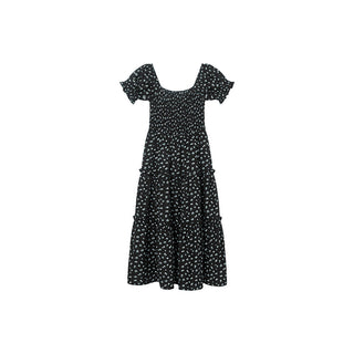 Puff sleeve floral dress