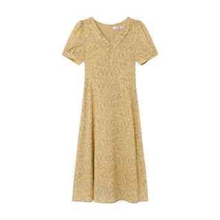French V-neck dress