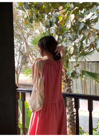 Spaghetti strap swing dress