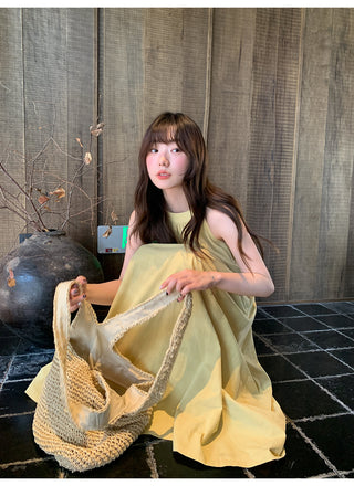 Spaghetti strap swing dress
