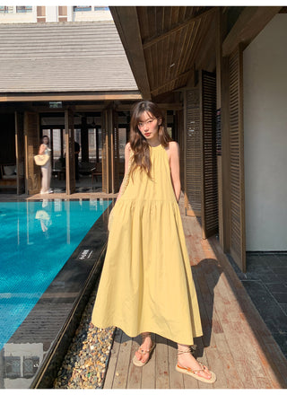 Spaghetti strap swing dress