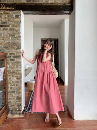 Spaghetti strap swing dress
