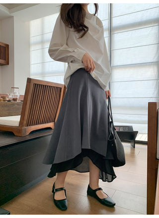 Irregular hem dress