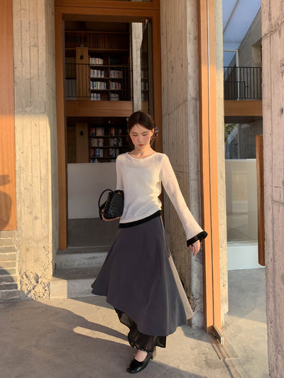 Irregular hem dress