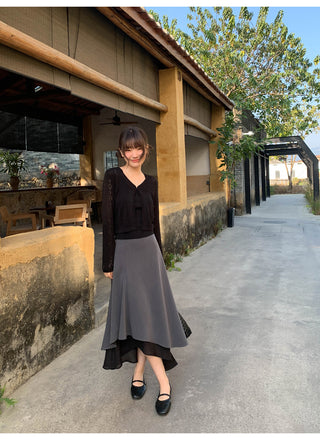 Irregular hem dress