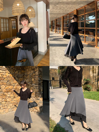 Irregular hem dress