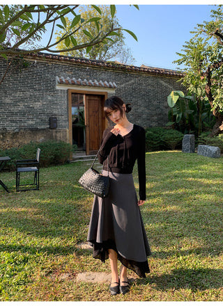 Irregular hem dress