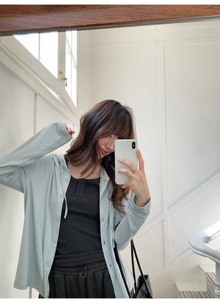 Hooded cardigan