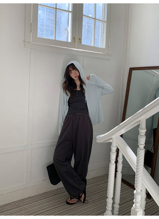 Hooded cardigan