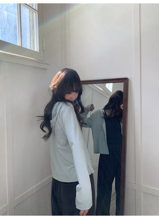 Hooded cardigan