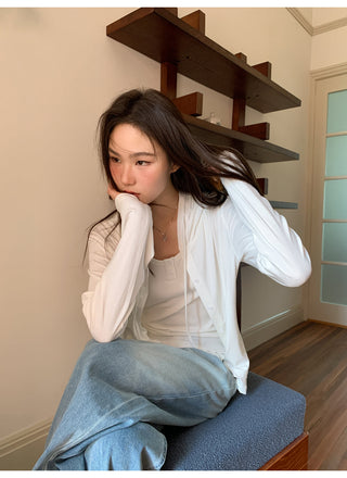 Hooded cardigan