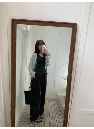 Hooded cardigan