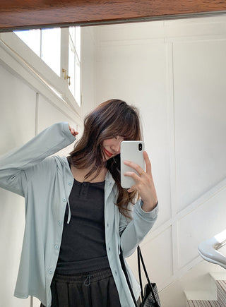Hooded cardigan