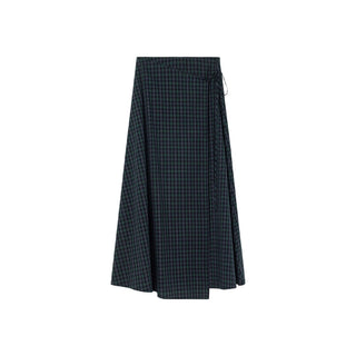 Plaid strap skirt