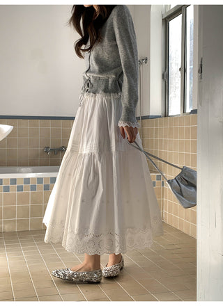 Hollow embroidered dress