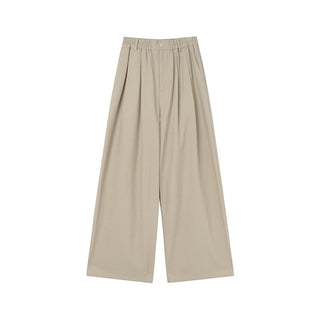 Pleated wide-leg pants