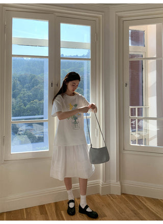 French pleat dress