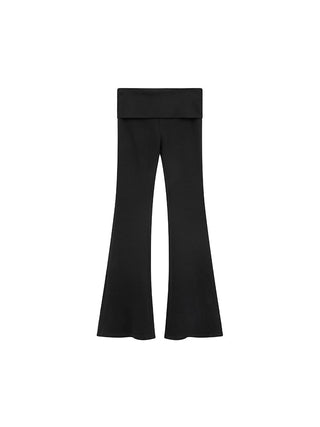 black bootcut pants