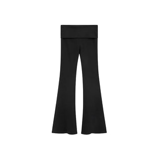 black bootcut pants