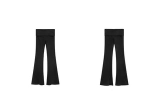 black bootcut pants