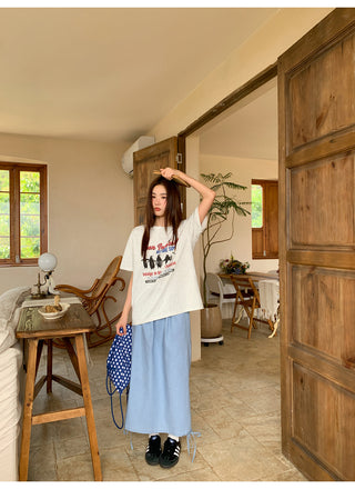 elastic lace skirt