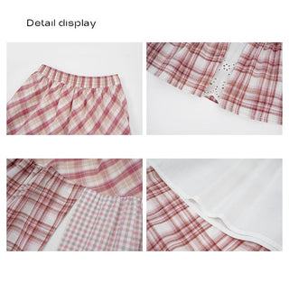 three plaid dress