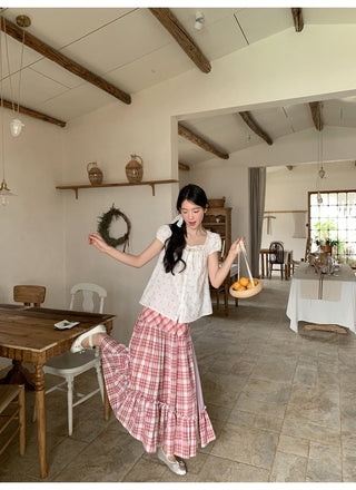 three plaid dress
