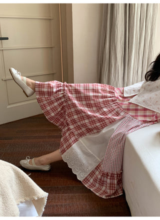 three plaid dress
