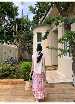 three plaid dress
