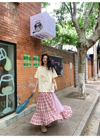 three plaid dress