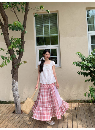 three plaid dress