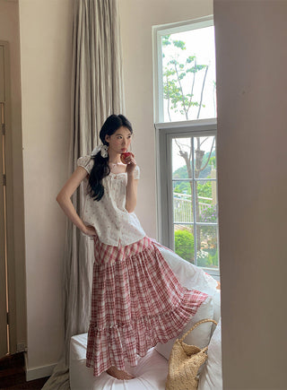 three plaid dress