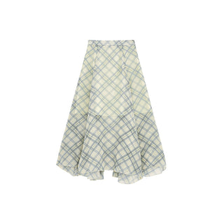 asymmetric plaid skirt 01