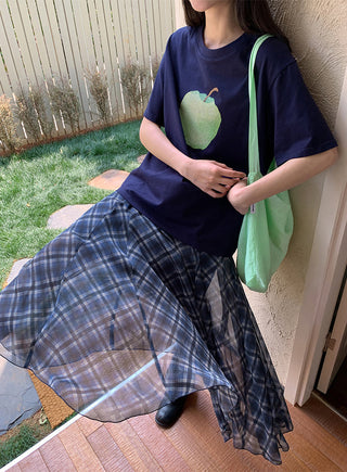 asymmetric plaid skirt 01