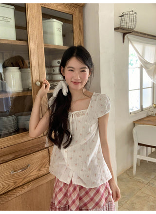floral patch shirt
