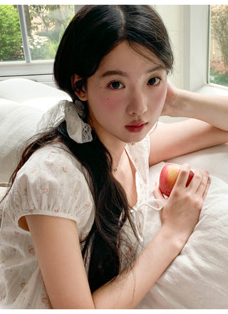 floral patch shirt