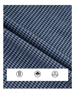 blue plaid shirt