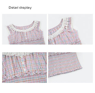 lace plaid cami