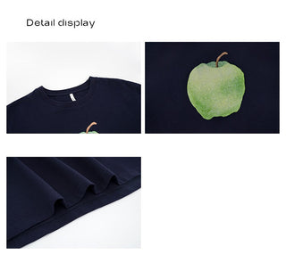 apple print tee