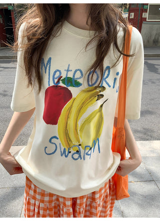 fruit print tee