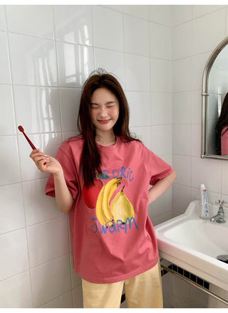 fruit print tee