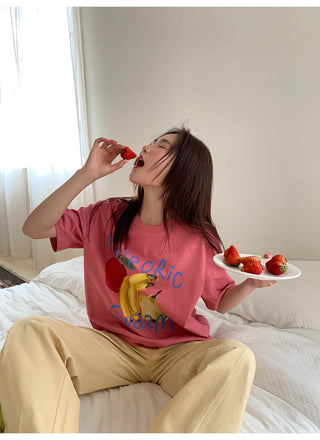 fruit print tee