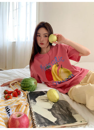 fruit print tee