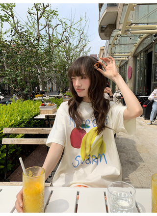 fruit print tee