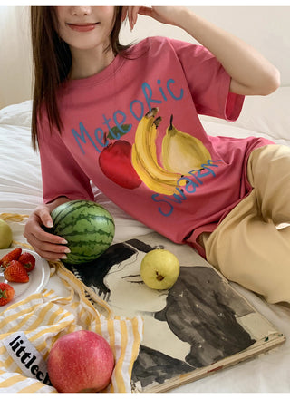 fruit print tee