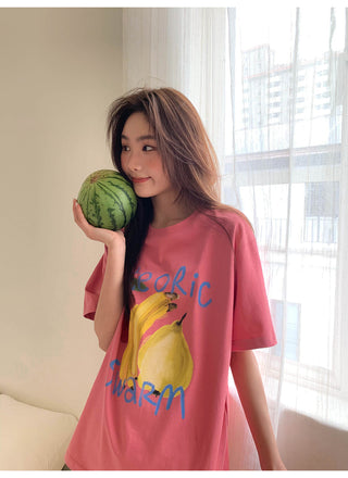 fruit print tee