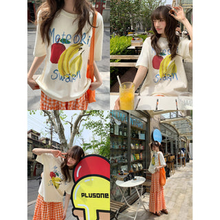 fruit print tee